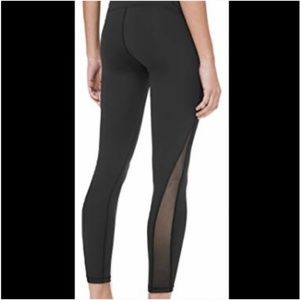 Lululemon Black Mid-Shin Mesh Calf Leggings